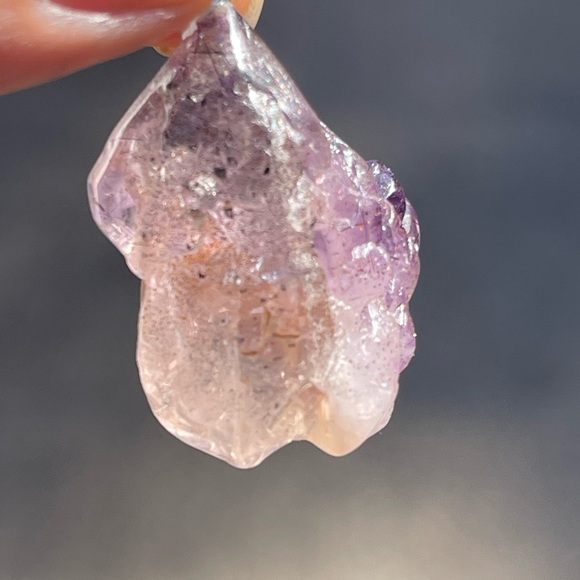 Super Seven Pendant Raw Super Seven Crystal Gemstone Purple Stone Pendant - Picture 2 of 10